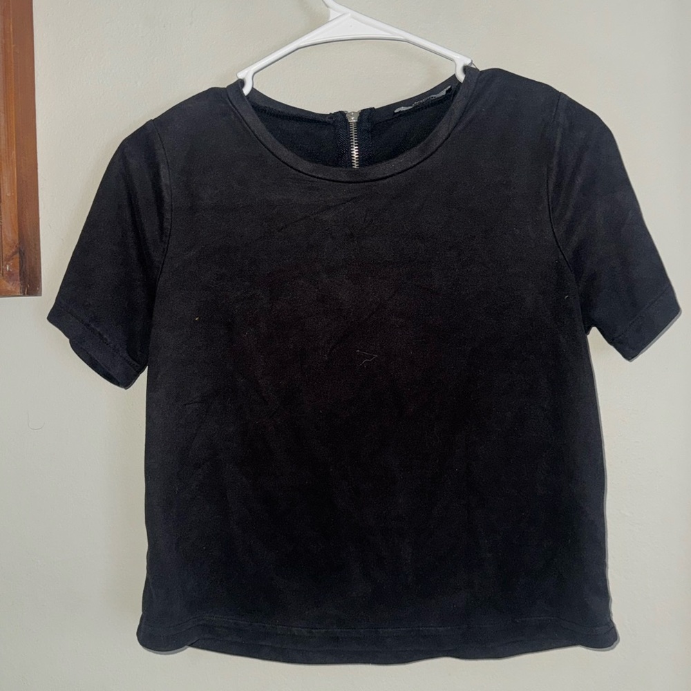 Zara Black Short Sleeve Top